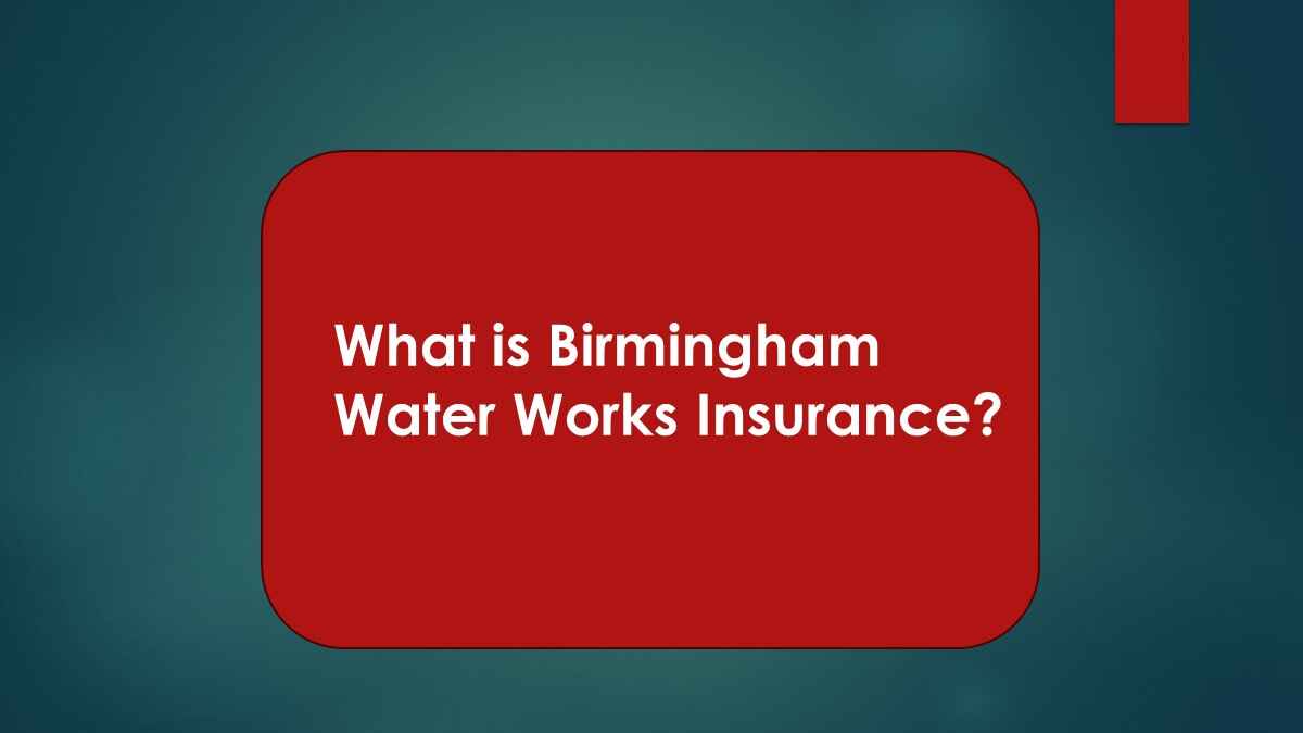 What is Birmingham Water Works Insurance