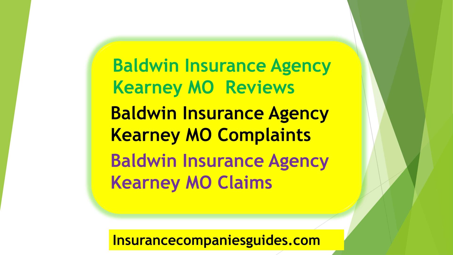 Baldwin Insurance Agency Kearney MO  