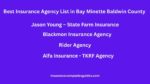 Best Insurance Agency List in Bay Minette Baldwin County Alabama