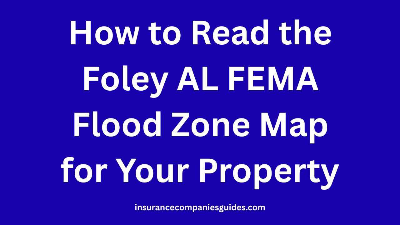 How to Read the Foley AL FEMA Flood Zone Map for Your Property